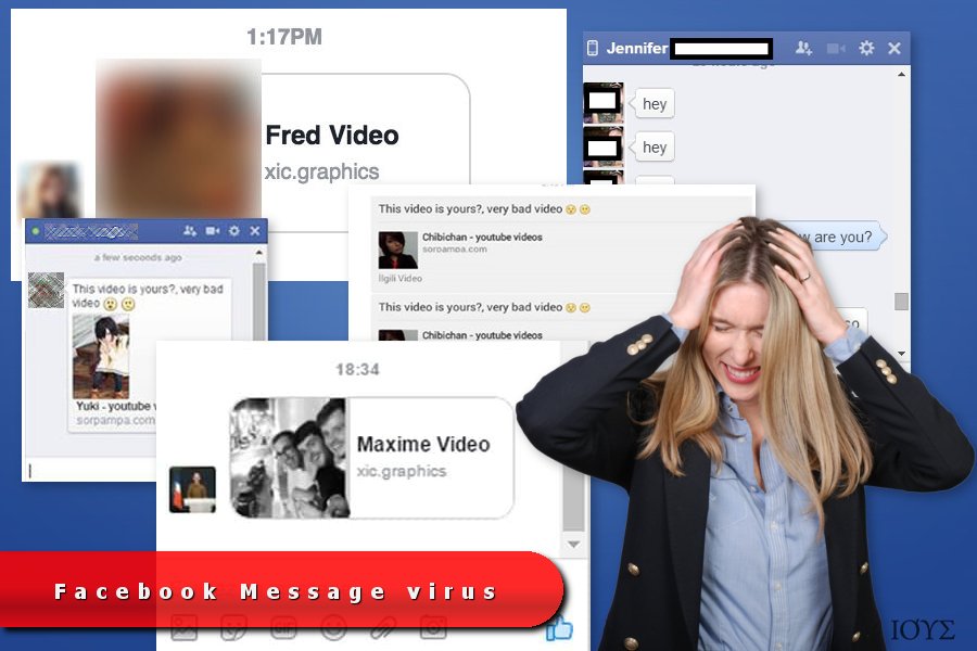 Παραδείγματα του ιού Facebook Message