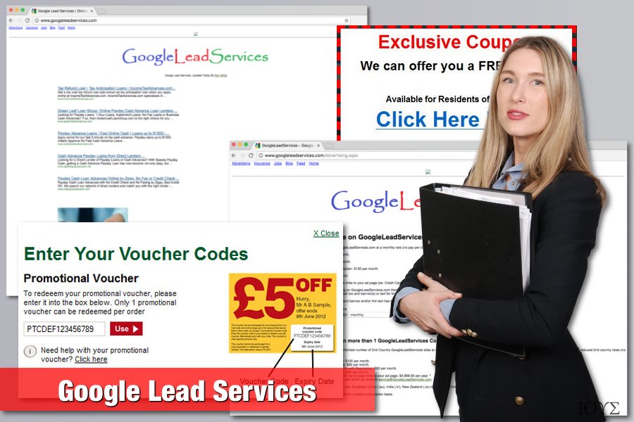 Απεικόνιση του ιού Google Lead Services