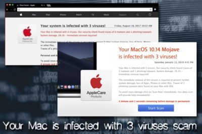 Ιός Mac - Your Mac is infected with 3 viruses