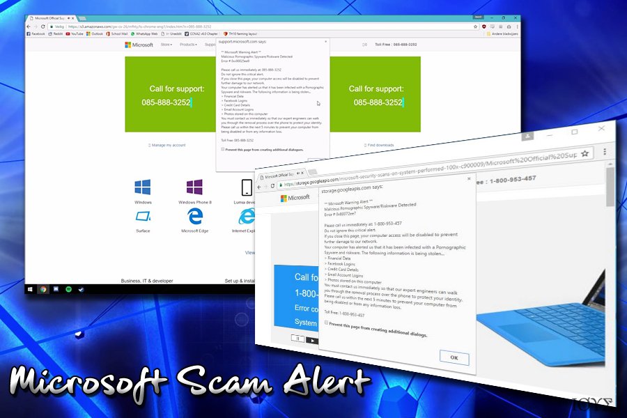 Ειδοποίηση Microsoft scam