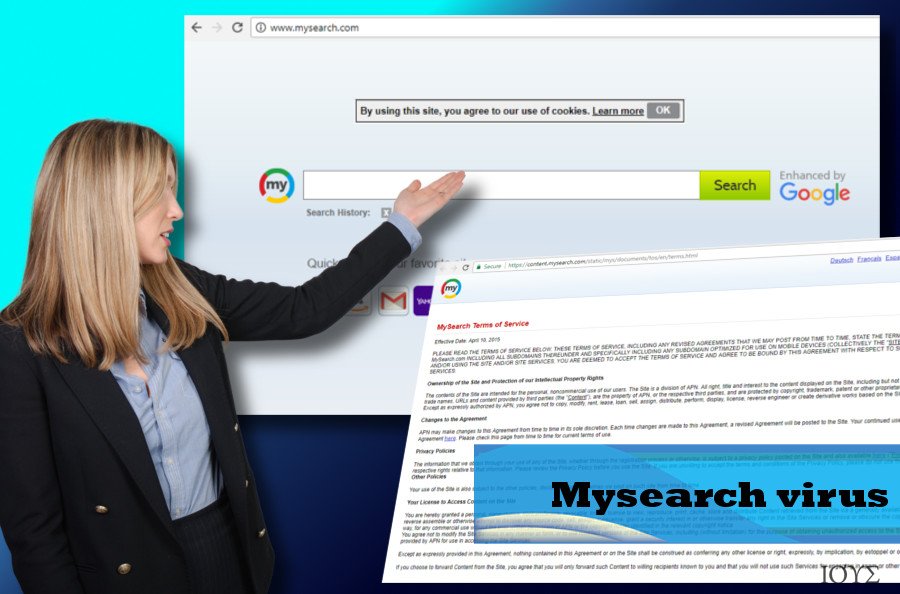 Το Mysearch είναι ιός που εμφανίζει συνδέσμους ανακατεύθυνσης προς ύποπτους ιστότοπους